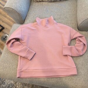 Cropped Funnel Neck Pullover